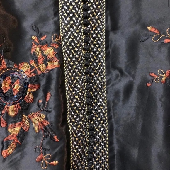 🆕 Black Kaftan NEW - Picture 5 of 8